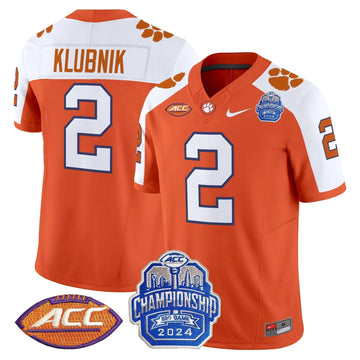 Personalized CT 2026 ACC Championship Patch Vapor Limited Jersey - Orange Alternate / Cade Klubnik Stitched