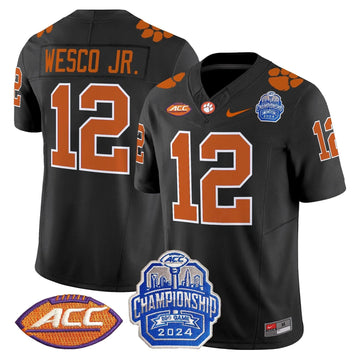 Personalized CT 2026 ACC Championship Patch Vapor Limited Jersey - Black / Bryant Wesco Jr. Stitched