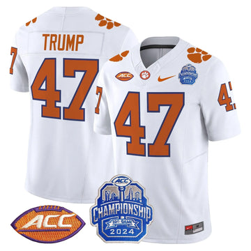 Personalized CT 2026 ACC Championship Patch Vapor Limited Jersey - White / Trump Stitched