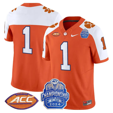 Personalized CT 2026 ACC Championship Patch Vapor Limited Jersey - Orange Alternate / #1 Team Stitched
