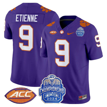 Personalized CT 2026 ACC Championship Patch Vapor Limited Jersey - Purple / Travis Etienne Stitched