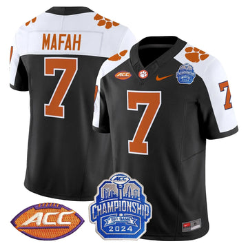 Personalized CT 2026 ACC Championship Patch Vapor Limited Jersey - Black Alternate / Phil Mafah Stitched