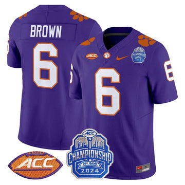 Personalized CT 2026 ACC Championship Patch Vapor Limited Jersey - Purple / Tyler Brown Stitched
