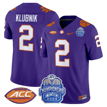 Personalized CT 2026 ACC Championship Patch Vapor Limited Jersey - Purple / Cade Klubnik Stitched