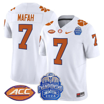 Personalized CT 2026 ACC Championship Patch Vapor Limited Jersey - White / Phil Mafah Stitched