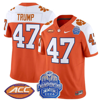 Personalized CT 2026 ACC Championship Patch Vapor Limited Jersey - Orange Alternate / Trump Stitched