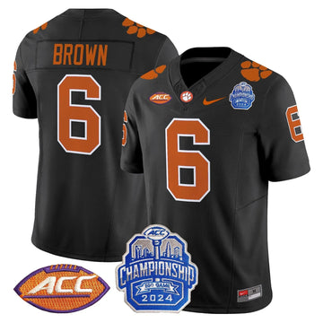 Personalized CT 2026 ACC Championship Patch Vapor Limited Jersey - Black / Tyler Brown Stitched