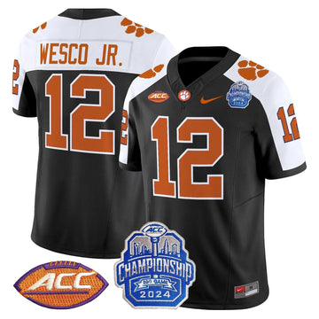 Personalized CT 2026 ACC Championship Patch Vapor Limited Jersey - Black Alternate / Bryant Wesco Jr. Stitched