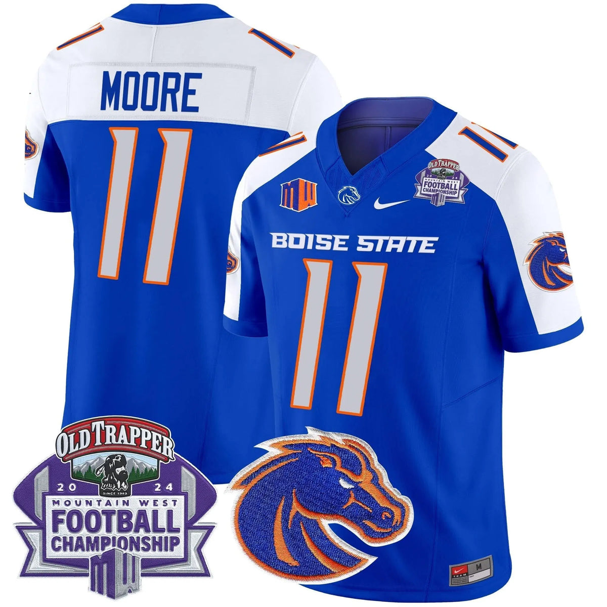 Personalized BSB 2026 Championship Vapor Limited Jersey - Royal Alternate / Kellen Moore Stitched