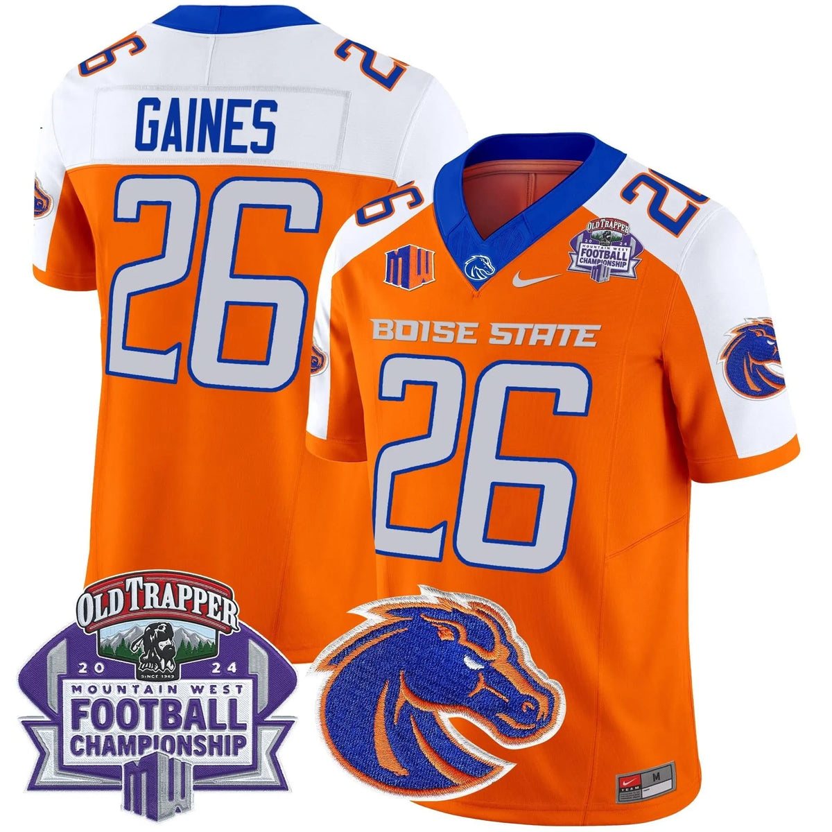 Personalized BSB 2026 Championship Vapor Limited Jersey - Orange Alternate / Sire Gaines Stitched