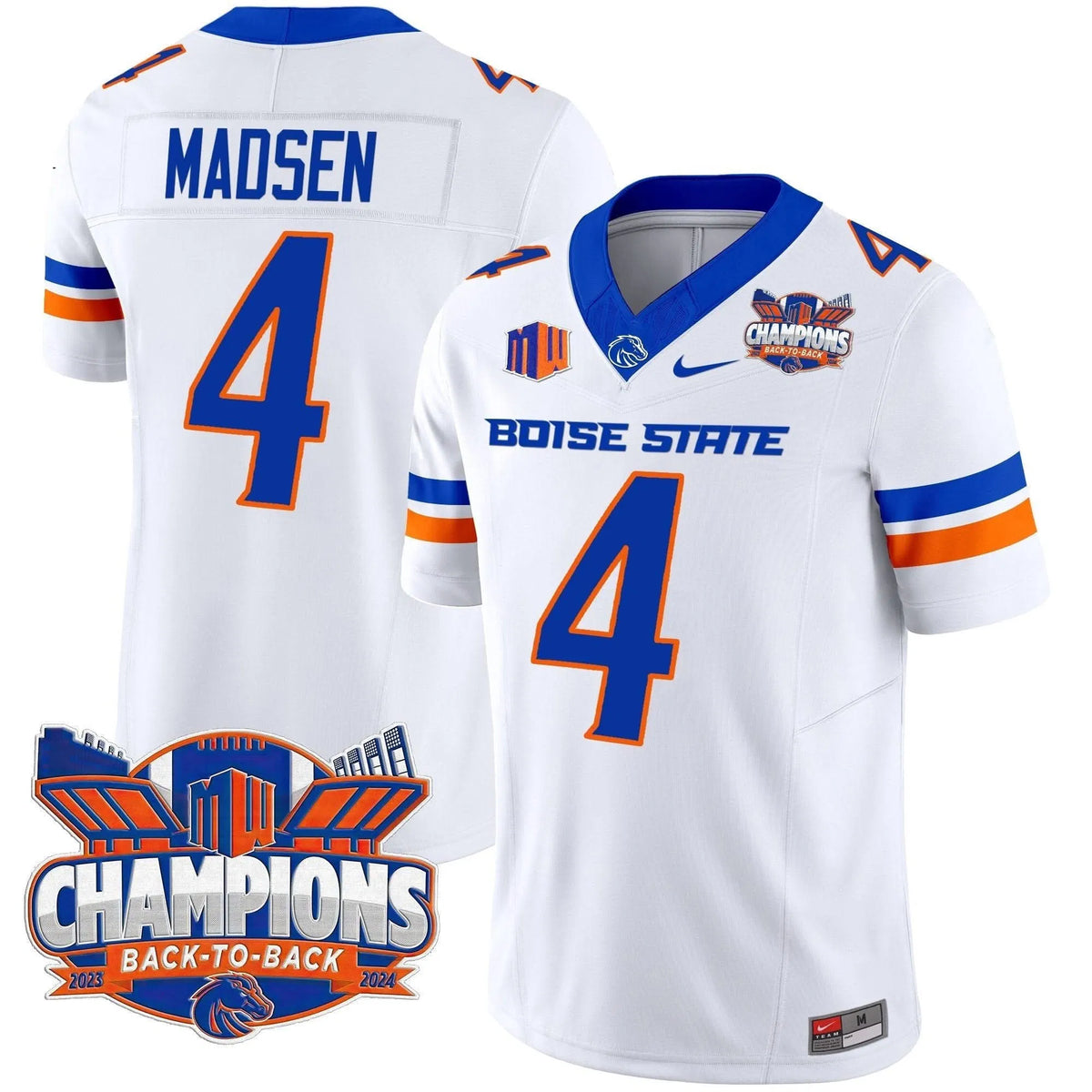 Personalized BSB 2026 Back To Back Champions Vapor Limited Jersey - White / Maddux Madsen Stitched
