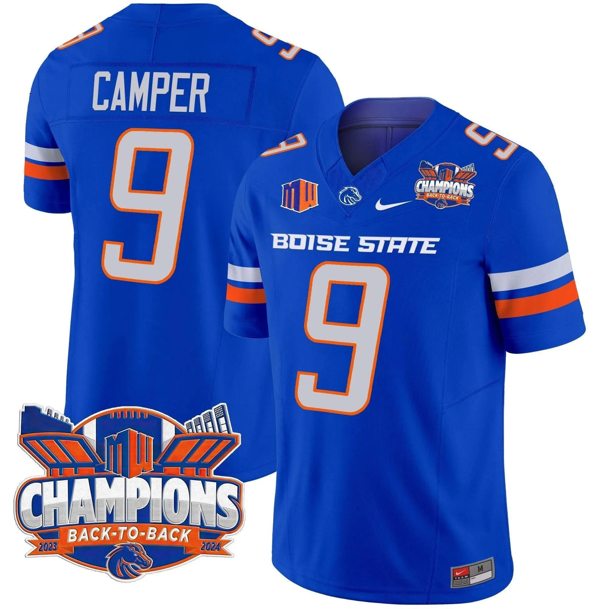 Personalized BSB 2026 Back To Back Champions Vapor Limited Jersey - Royal / Cameron Camper Stitched