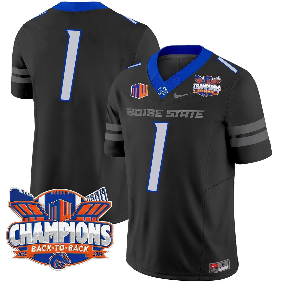 Personalized BSB 2026 Back To Back Champions Vapor Limited Jersey - Black / #1 Team Stitched