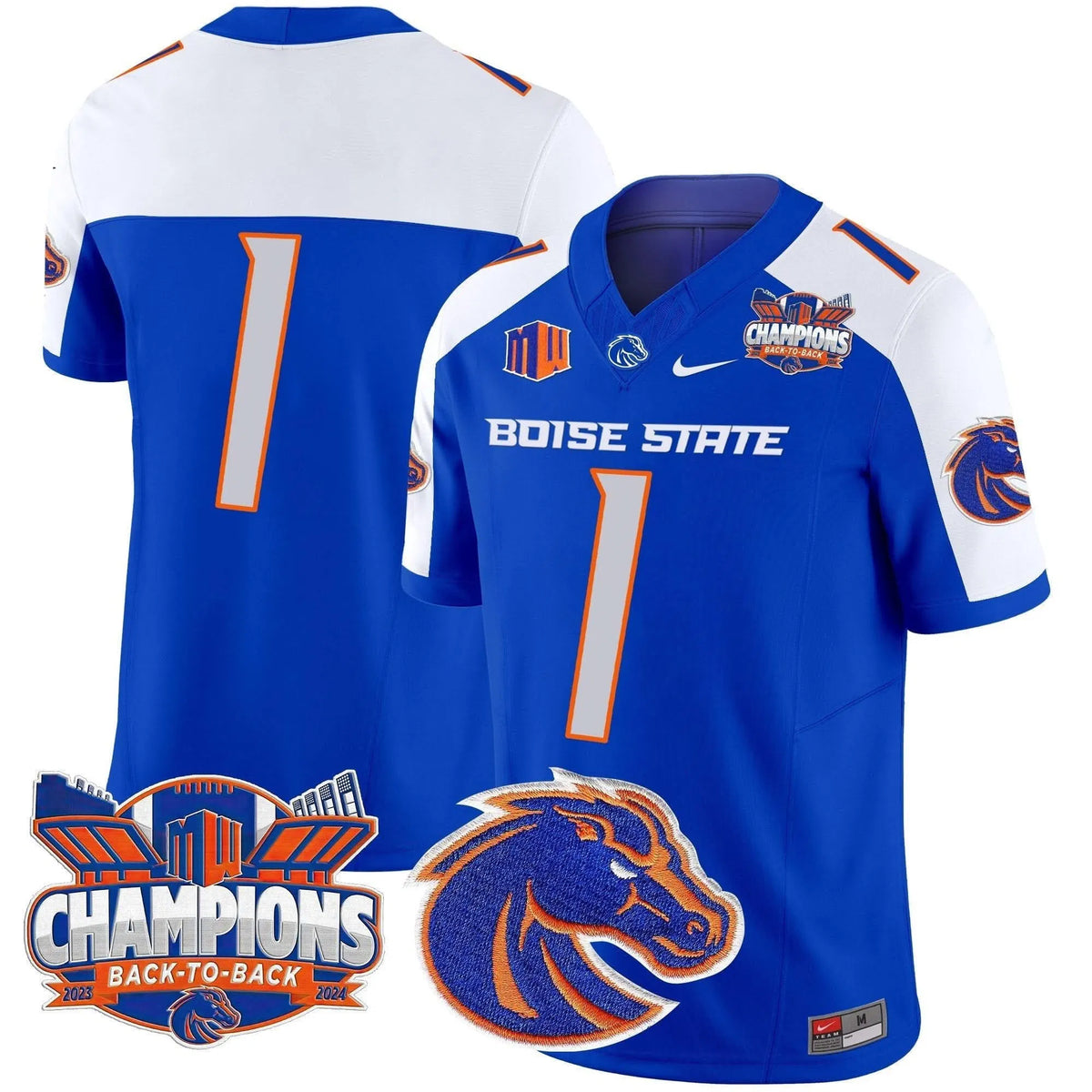 Personalized BSB 2026 Back To Back Champions Vapor Limited Jersey - Royal Alternate / #1 Team Stitched