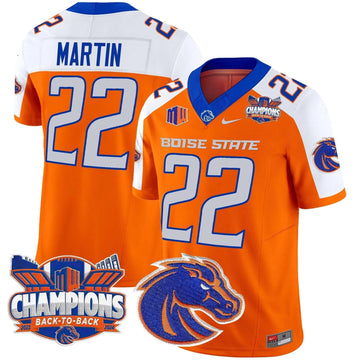 Personalized BSB 2026 Back To Back Champions Vapor Limited Jersey - Orange Alternate / Doug Martin Stitched