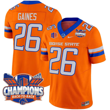 Personalized BSB 2026 Back To Back Champions Vapor Limited Jersey - Orange / Sire Gaines Stitched