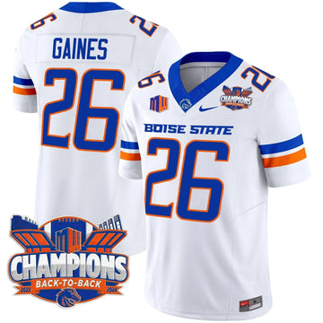 Personalized BSB 2026 Back To Back Champions Vapor Limited Jersey - White / Sire Gaines Stitched