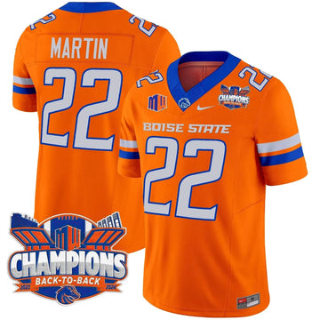 Personalized BSB 2026 Back To Back Champions Vapor Limited Jersey - Orange / Doug Martin Stitched