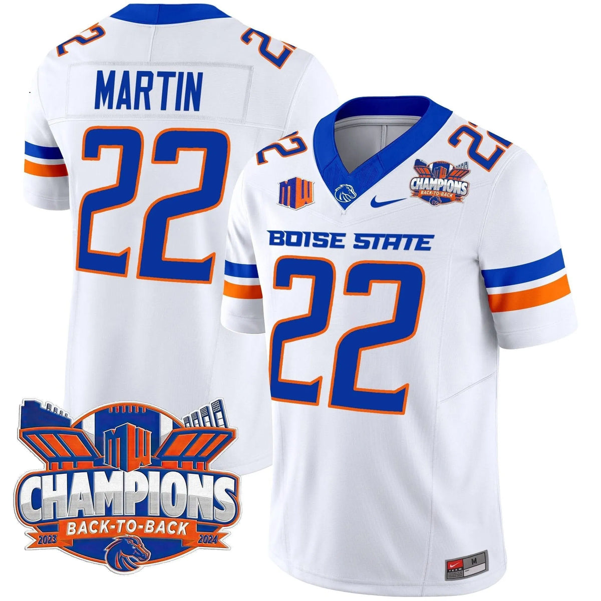 Personalized BSB 2026 Back To Back Champions Vapor Limited Jersey - White / Doug Martin Stitched
