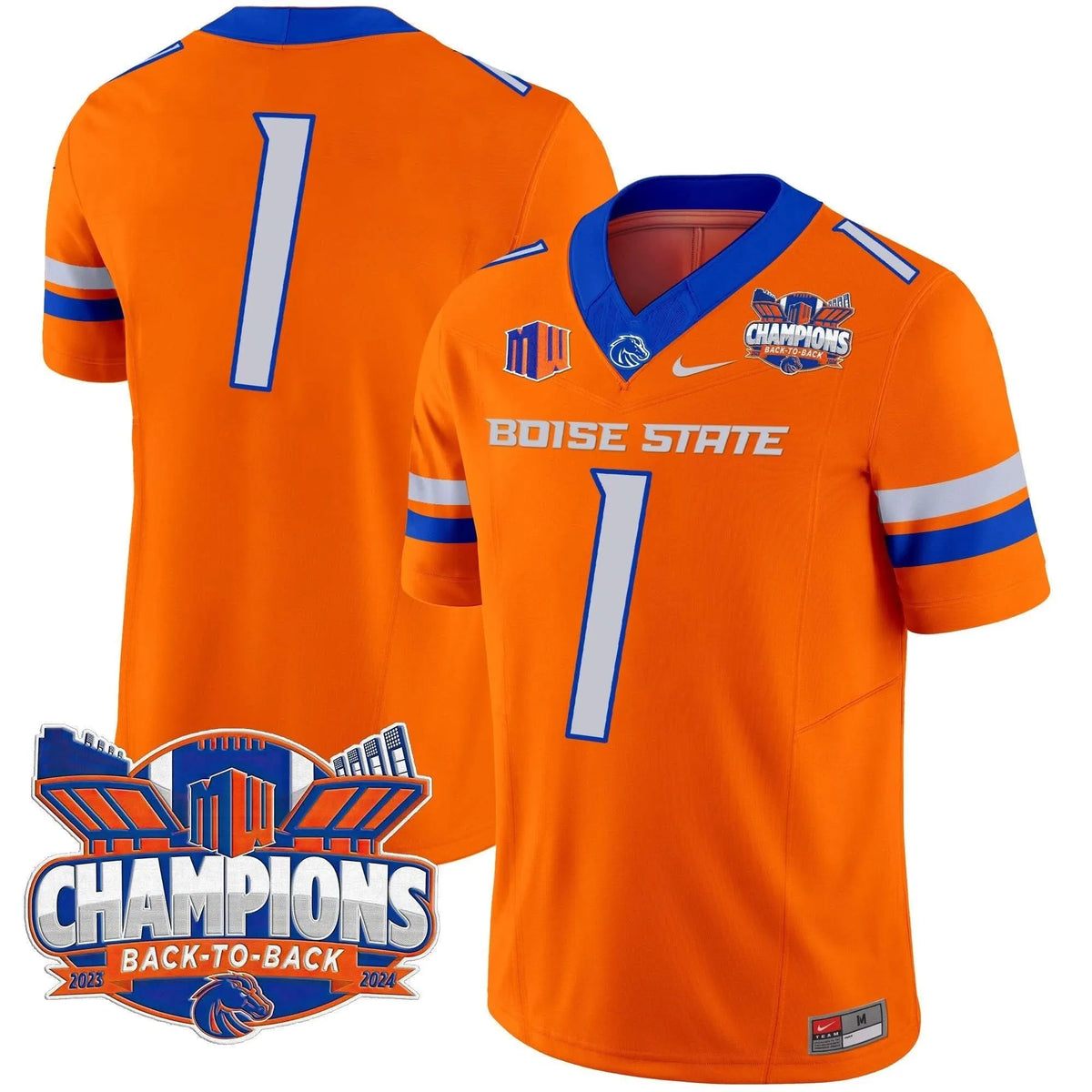 Personalized BSB 2026 Back To Back Champions Vapor Limited Jersey - Orange / #1 Team Stitched