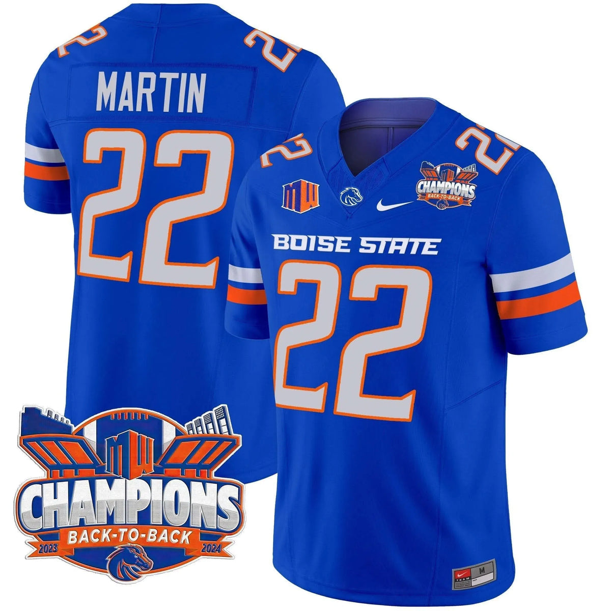 Personalized BSB 2026 Back To Back Champions Vapor Limited Jersey - Royal / Doug Martin Stitched