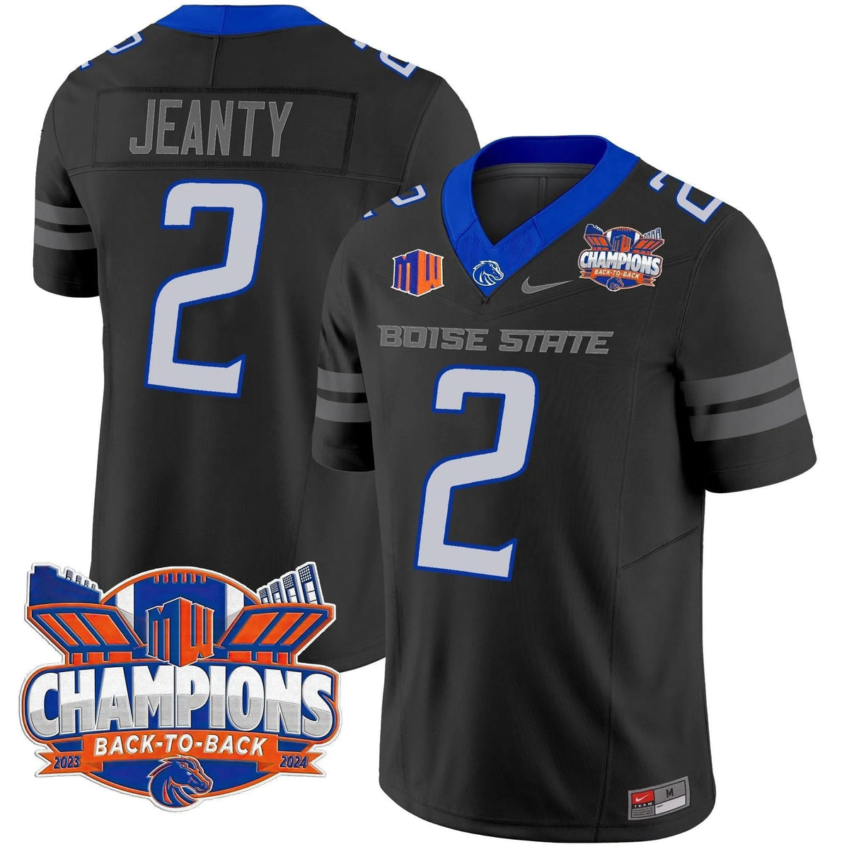 Personalized BSB 2026 Back To Back Champions Vapor Limited Jersey - Black / Ashton Jeanty Stitched