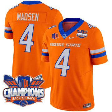 Personalized BSB 2026 Back To Back Champions Vapor Limited Jersey - Orange / Maddux Madsen Stitched