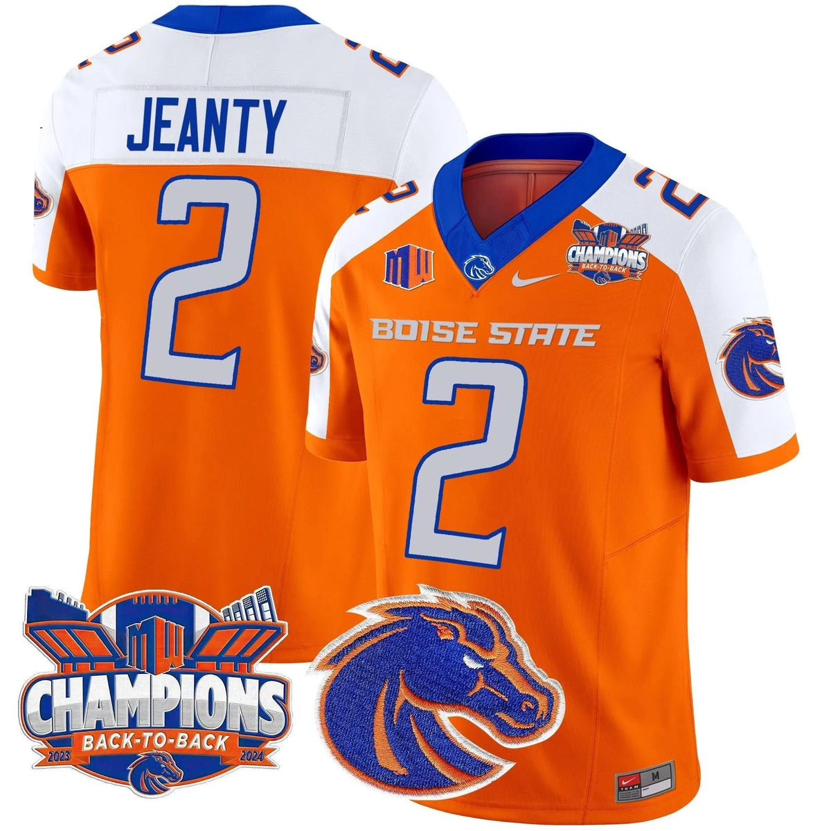 Personalized BSB 2026 Back To Back Champions Vapor Limited Jersey - Orange Alternate / Ashton Jeanty Stitched