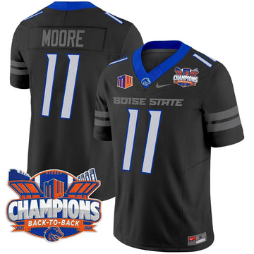 Personalized BSB 2026 Back To Back Champions Vapor Limited Jersey - Black / Kellen Moore Stitched