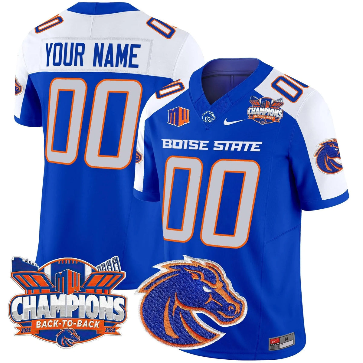 Personalized BSB 2026 Back To Back Champions Vapor Limited Custom Jersey - Royal Alternate Stitched