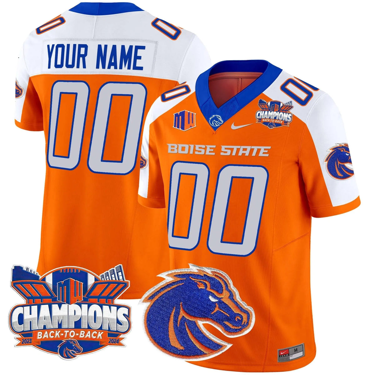 Personalized BSB 2026 Back To Back Champions Vapor Limited Custom Jersey - Orange Alternate Stitched