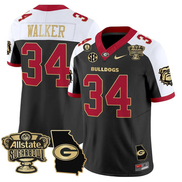 Personalized GB 2026 Sugar Bowl & Georgia Map Patch Vapor Limited Jersey - Alternate / Herschel Walker Stitched