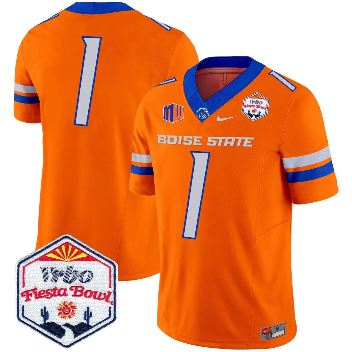 Personalized BSB 2026 The Fiesta Bowl Patch Vapor Limited Jersey - Orange / #1 Team Stitched