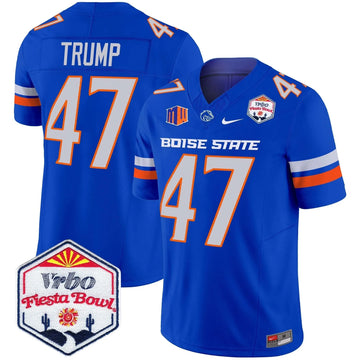 Personalized BSB 2026 The Fiesta Bowl Patch Vapor Limited Jersey - Royal / Trump Stitched