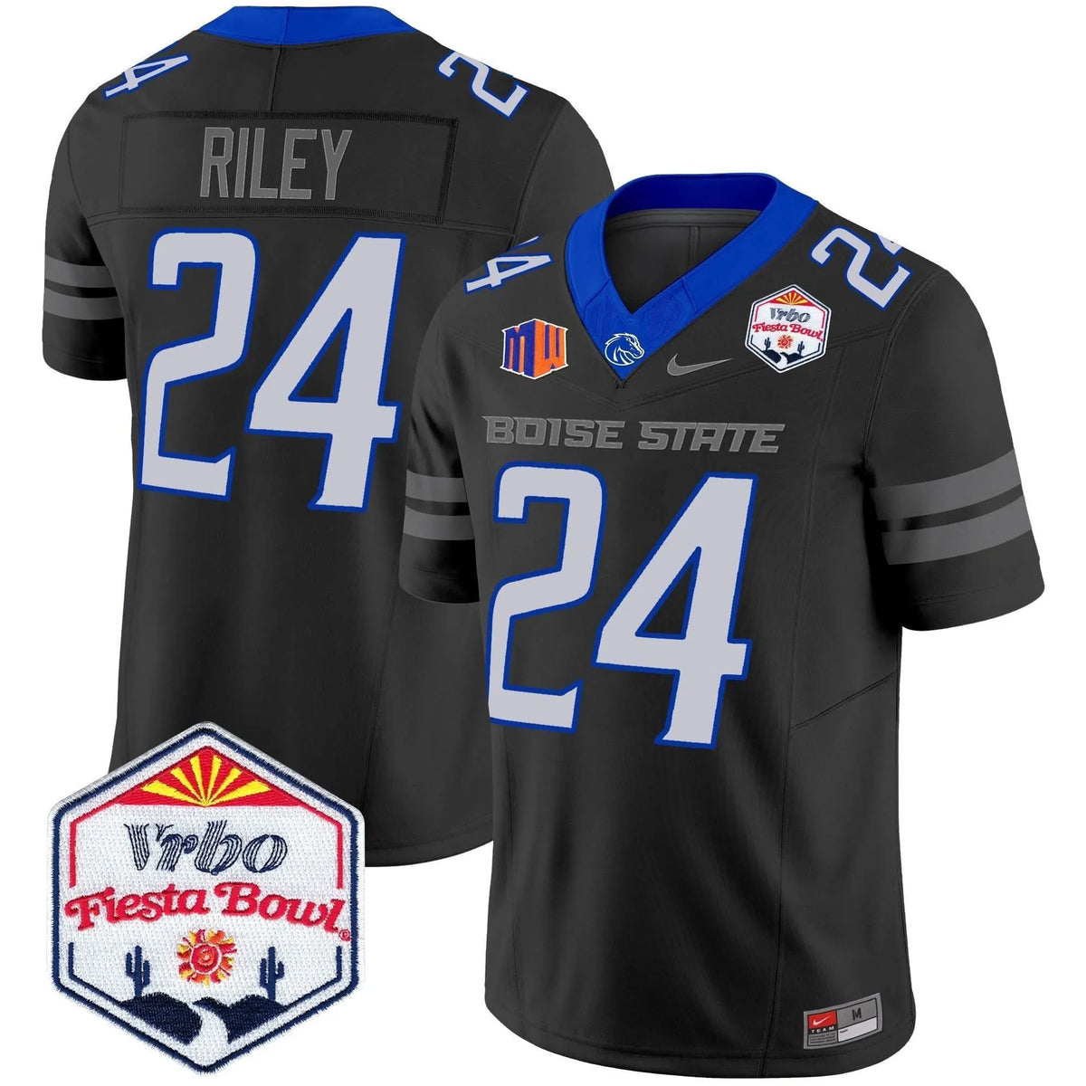 Personalized BSB 2026 The Fiesta Bowl Patch Vapor Limited Jersey - Black / Dylan Riley Stitched