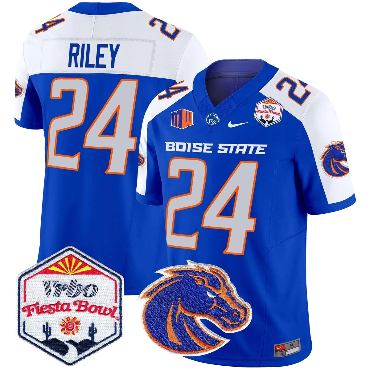 Personalized BSB 2026 The Fiesta Bowl Patch Vapor Limited Jersey - Royal Alternate / Dylan Riley Stitched