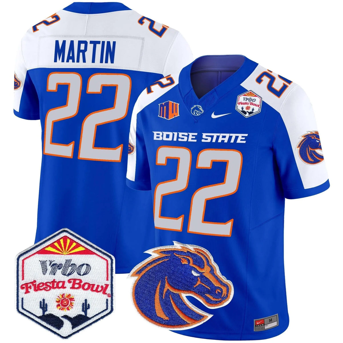 Personalized BSB 2026 The Fiesta Bowl Patch Vapor Limited Jersey - Royal Alternate / Doug Martin Stitched