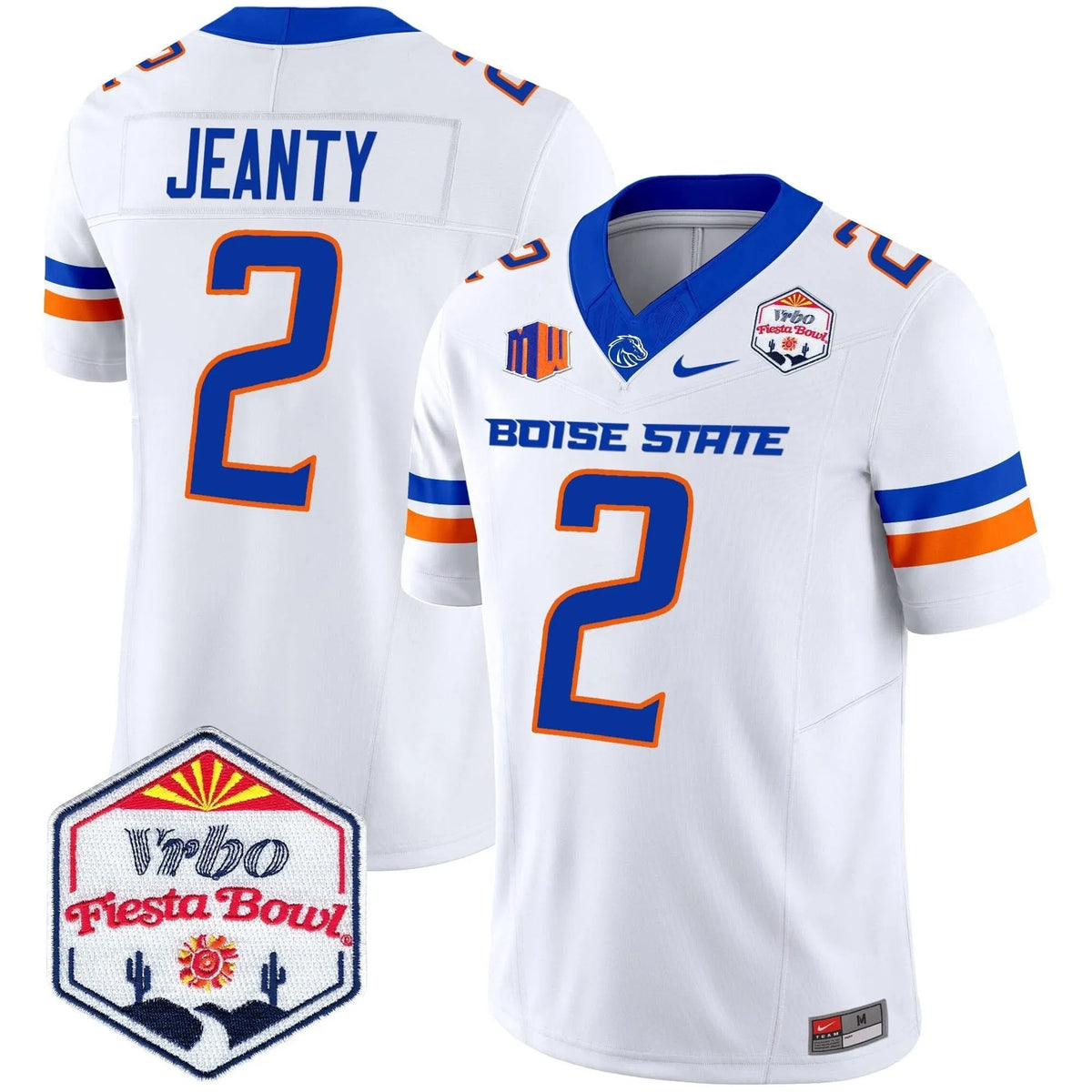 Personalized BSB 2026 The Fiesta Bowl Patch Vapor Limited Jersey - White / Ashton Jeanty Stitched