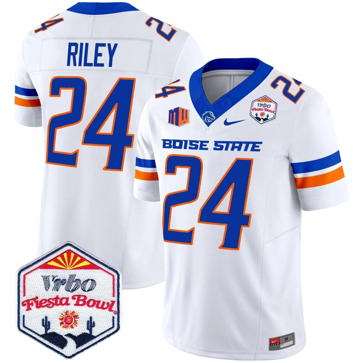 Personalized BSB 2026 The Fiesta Bowl Patch Vapor Limited Jersey - White / Dylan Riley Stitched