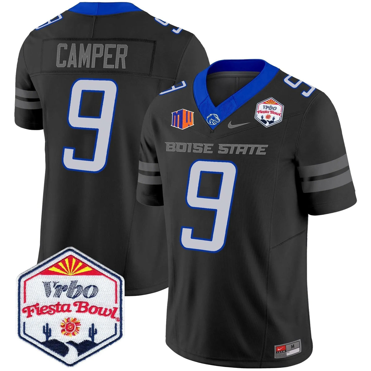 Personalized BSB 2026 The Fiesta Bowl Patch Vapor Limited Jersey - Black / Cameron Camper Stitched