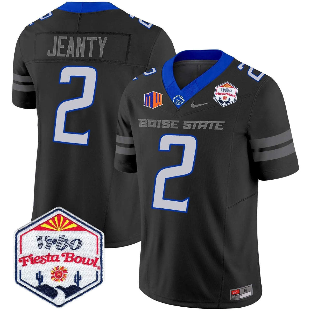 Personalized BSB 2026 The Fiesta Bowl Patch Vapor Limited Jersey - Black / Ashton Jeanty Stitched