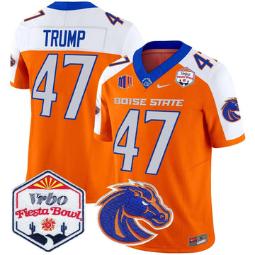 Personalized BSB 2026 The Fiesta Bowl Patch Vapor Limited Jersey - Orange Alternate / Trump Stitched