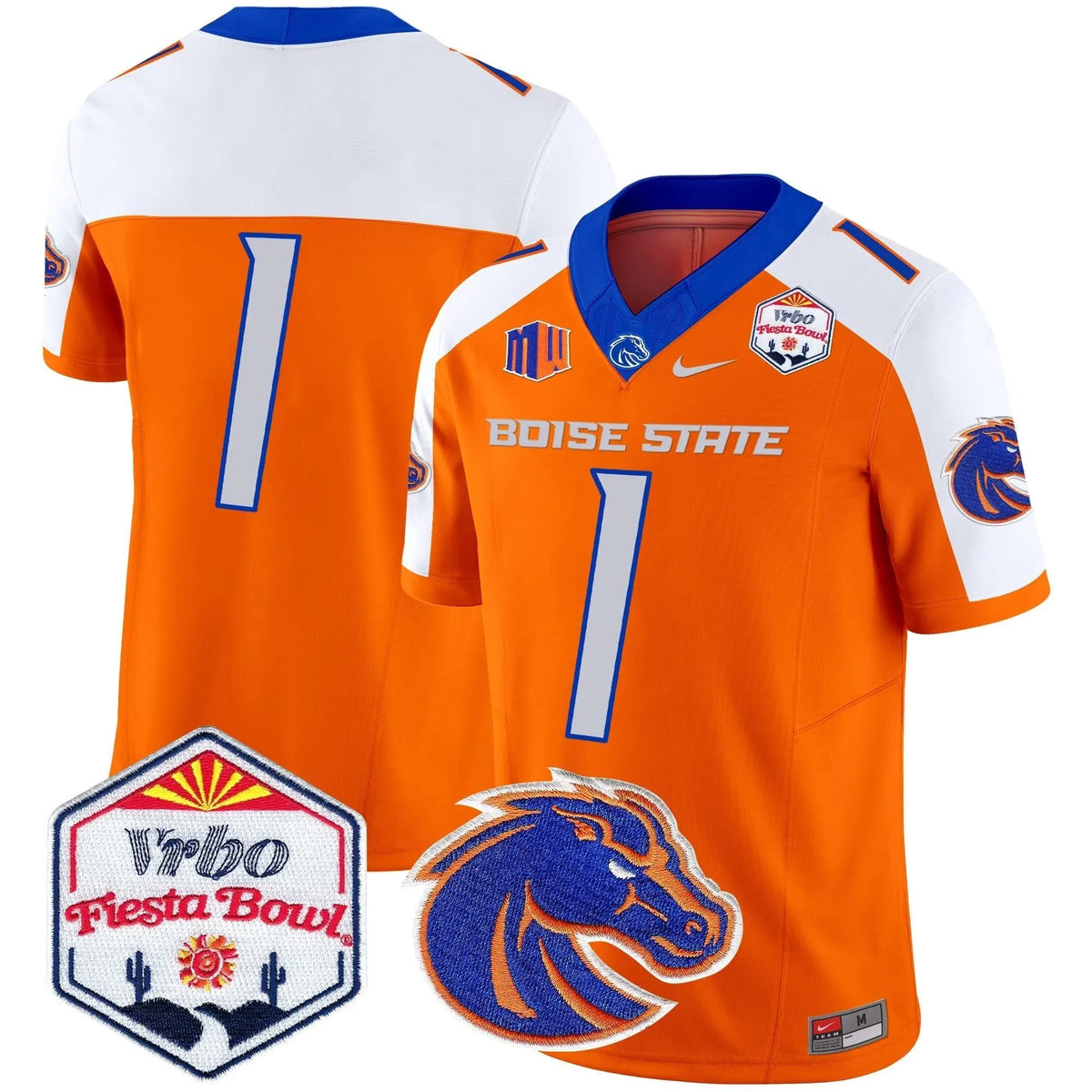Personalized BSB 2026 The Fiesta Bowl Patch Vapor Limited Jersey - Orange Alternate / #1 Team Stitched