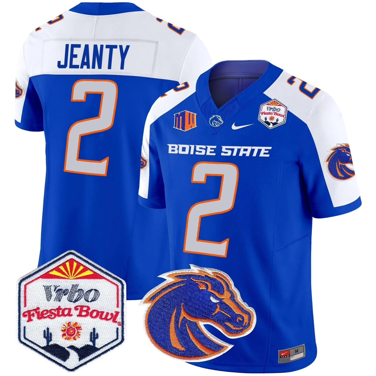 Personalized BSB 2026 The Fiesta Bowl Patch Vapor Limited Jersey - Royal Alternate / Ashton Jeanty Stitched