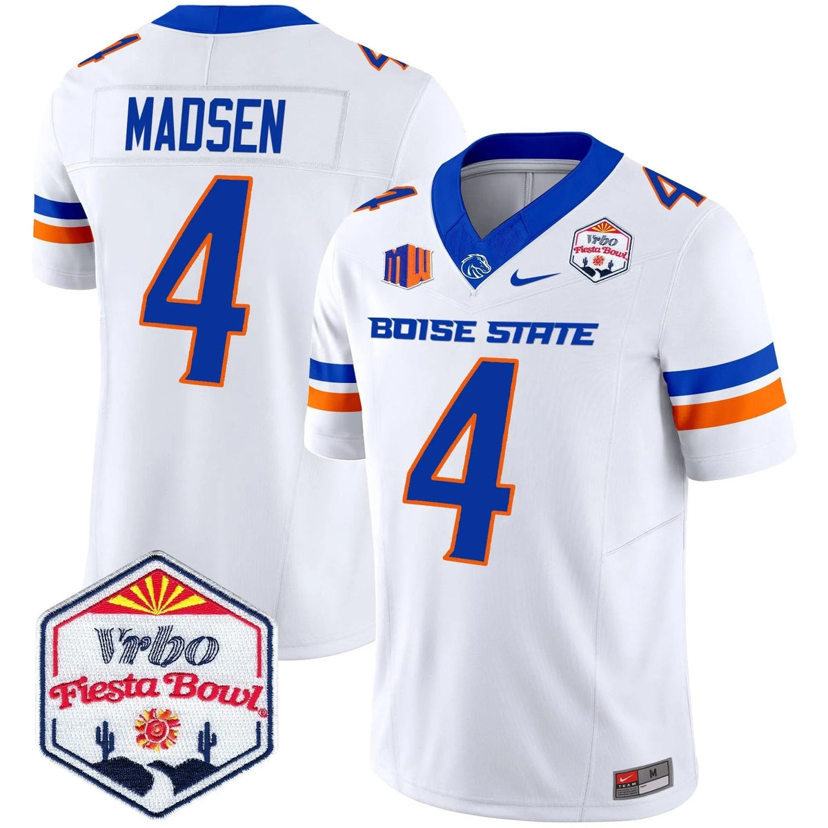 Personalized BSB 2026 The Fiesta Bowl Patch Vapor Limited Jersey - White / Maddux Madsen Stitched