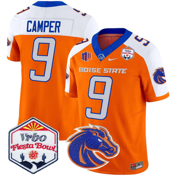 Personalized BSB 2026 The Fiesta Bowl Patch Vapor Limited Jersey - Orange Alternate / Cameron Camper Stitched