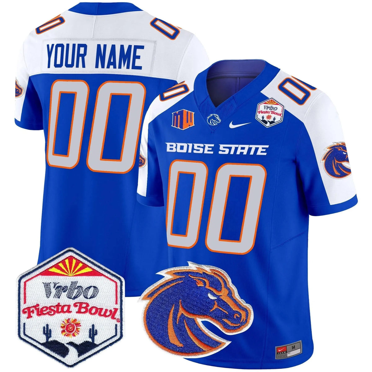 Personalized BSB 2026 The Fiesta Bowl Patch Vapor Limited Custom Jersey - Royal Alternate Stitched