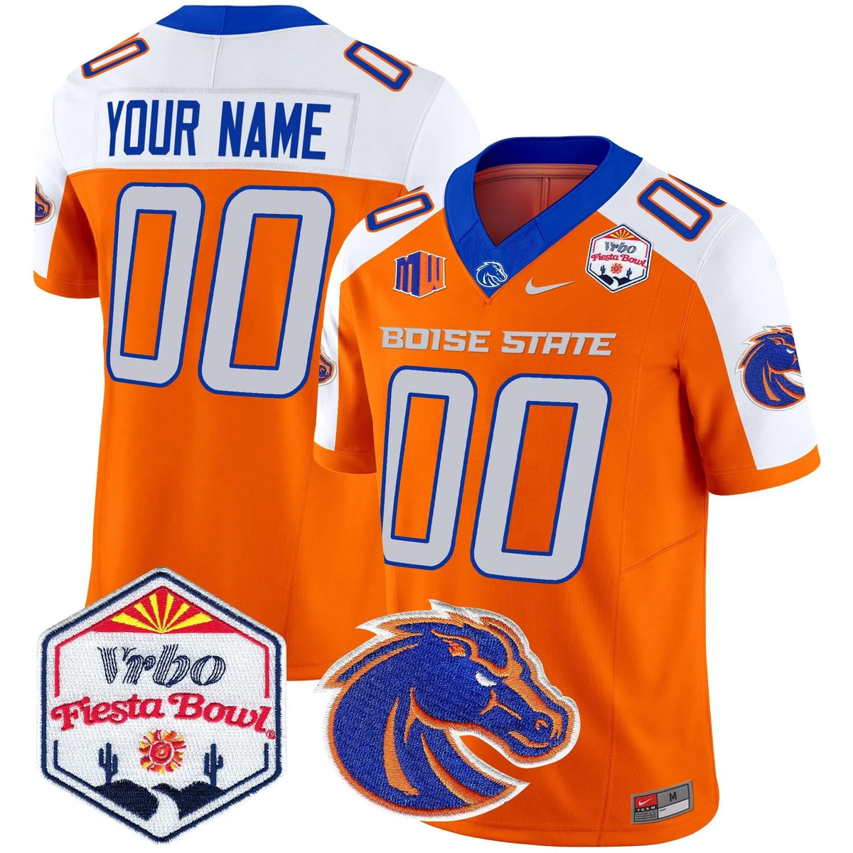 Personalized BSB 2026 The Fiesta Bowl Patch Vapor Limited Custom Jersey - Orange Alternate Stitched