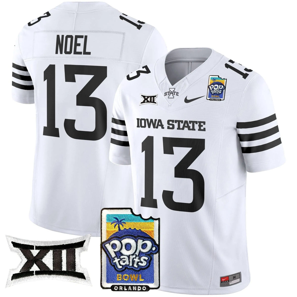 Personalized ISC 2026 PopTarts Bowl Patch Vapor Limited Jersey - White Limited / Jaylin Noel Stitched