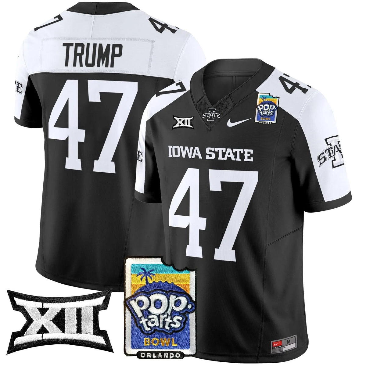Personalized ISC 2026 PopTarts Bowl Patch Vapor Limited Jersey - Black Alternate / Trump Stitched